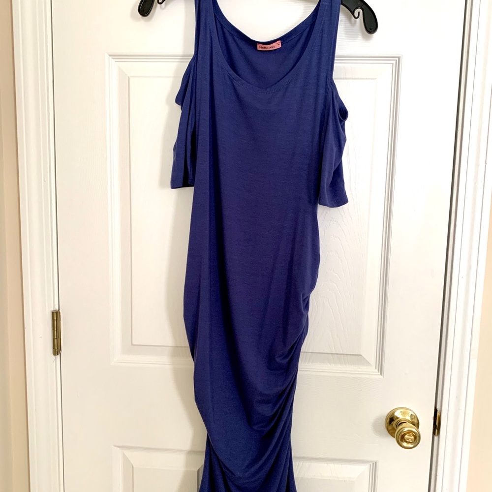 Hello mix blue maternity dress